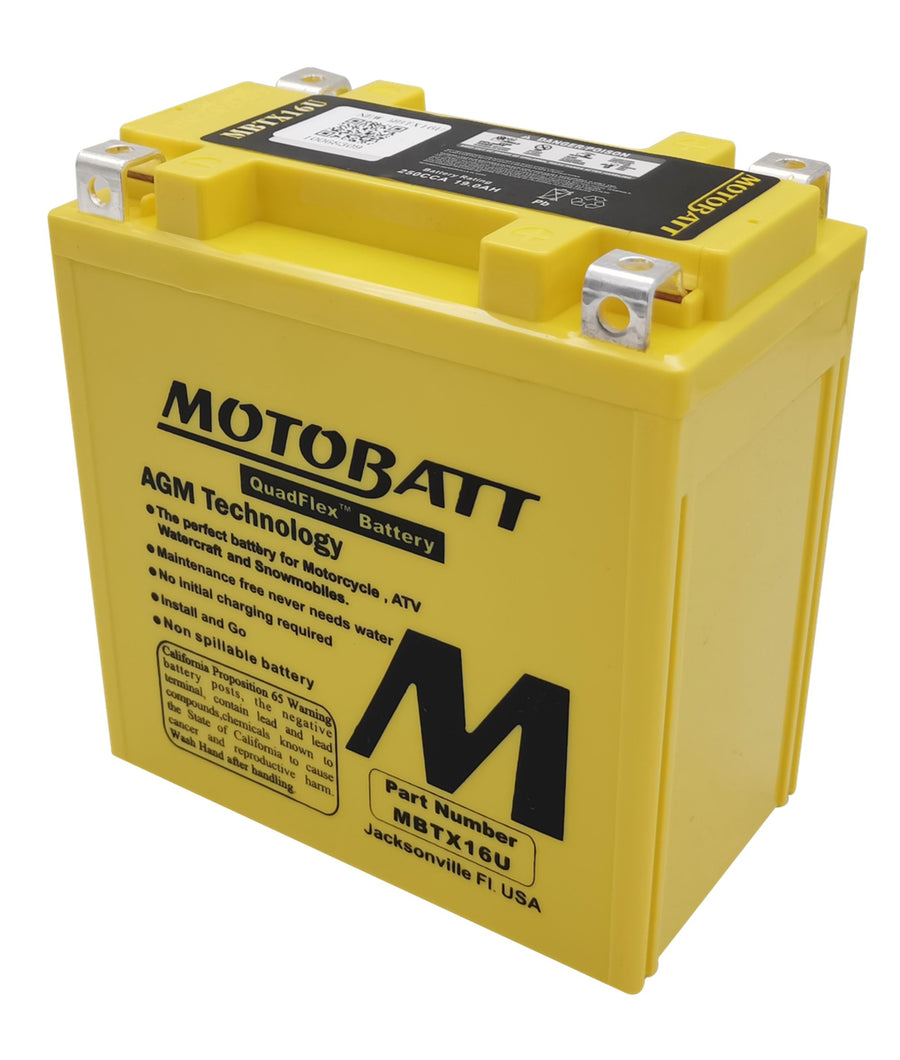POLARIS 800 SWITCHBACK ASSAULT [2011-2016] - MBTX16U Jaune 12V19Ah 270CCA