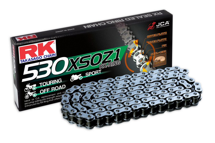 SUZUKI GSX 600 [1985-1997] - 530 Anneau RX acier 116 maillons