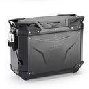 Trekker Outback EVO 37 aluminum side case, black – right, 37 liters / SMART SECURITY LOCK