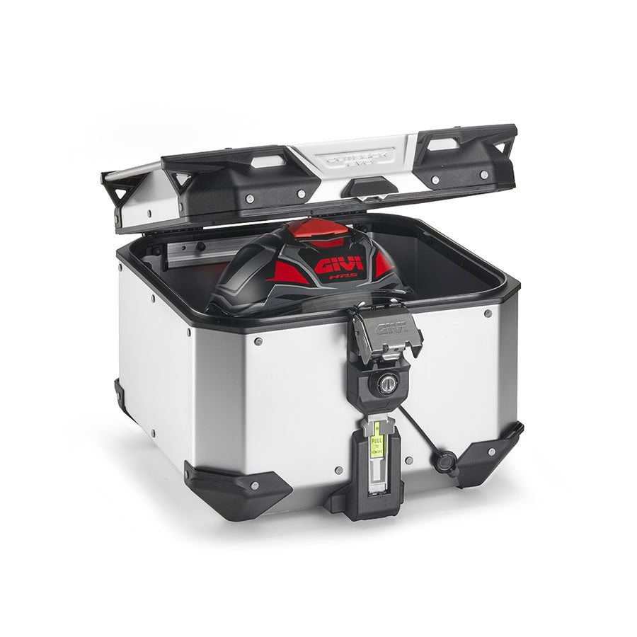 Topcase Trekker Outback EVO Monokey 42 Liter – aus eloxiertem Aluminium, SMART SECURITY LOCK