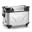 Seitenkoffer Trekker Outback EVO Monokey 48 Liter – Links, aus eloxiertem Aluminium, SMART SEC. LOCK