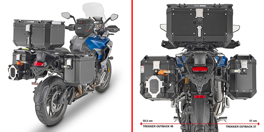 Triumph Tiger 1200 GT Explorer [GIVI] - Stahlrohr-Seitenkofferträger PL ONE-FIT für die Trekker Outback MONOKEY®