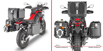 Aprilia Tuareg Rally 660 [GIVI] - Stahlrohr-Seitenkofferträger PL ONE-FIT für die Trekker Outback MONOKEY®