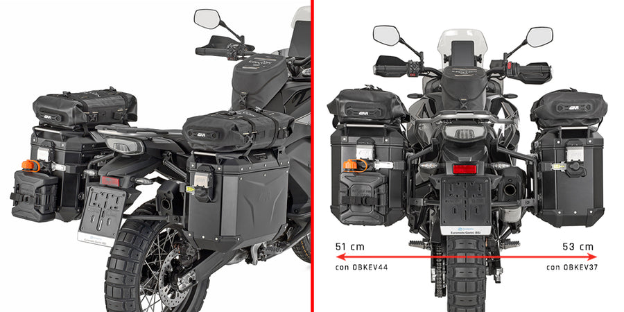 CF Moto MT-X 1000 [2026] – Stahlrohr-Seitenkofferträger PL ONE-FIT Cam-Side