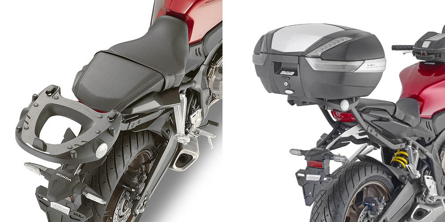 Honda CBR 650 R [GIVI] - Topcase Träger für MONOKEY® oder MONOLOCK® Koffer zu montieren mit der MONOKEY® Platte M5