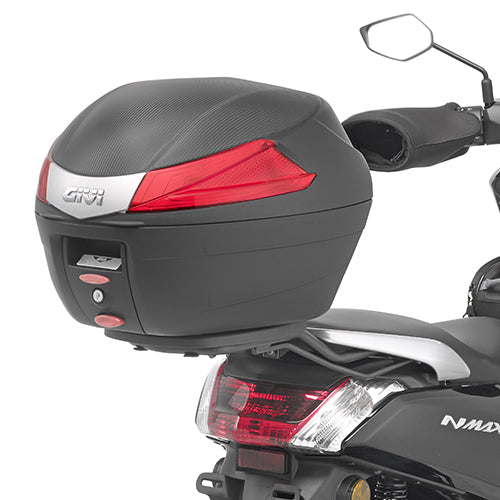 Yamaha N-Max 125-155 [GIVI] - Support top case pour valises MONOLOCK®, utiliser le MONOLOCK® fourni dans la valise