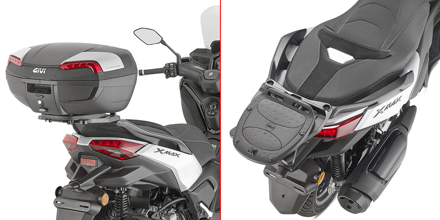Yamaha X-Max 300 Tech Max [GIVI] - Support de topcase pour valises MONOLOCK® utiliser celui fourni dans la valise