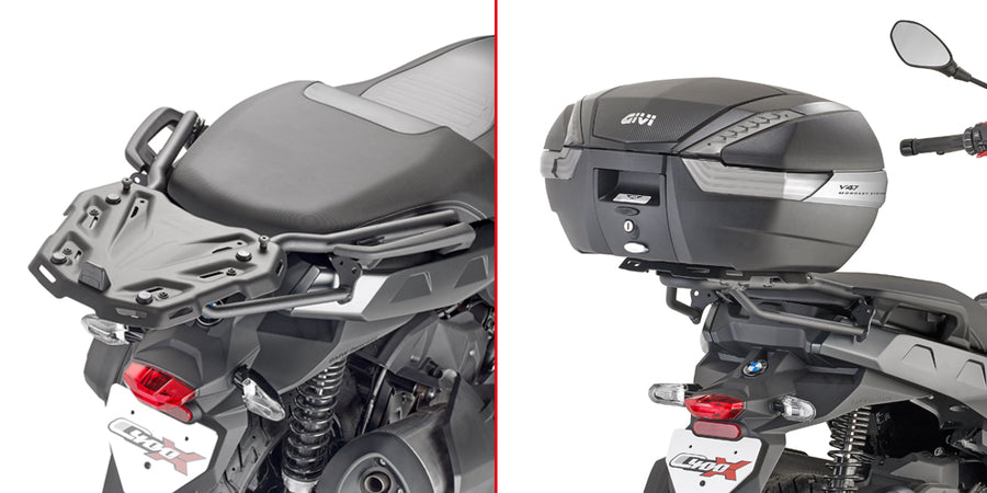 BMW C 400 X [GIVI] - Support top case pour valises MONOKEY® ou MONOLOCK® à monter avec la platine MONOKEY® M5