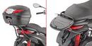 Piaggio Mp3 300 HPE [GIVI] - Support top case pour valises MONOLOCK®, utiliser le MONOLOCK® fourni dans la valise