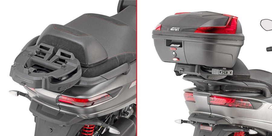 Piaggio MP3 350-400-500 Sport / Business [GIVI] - Support top case pour valises MONOKEY® ou MONOLOCK® à monter avec le