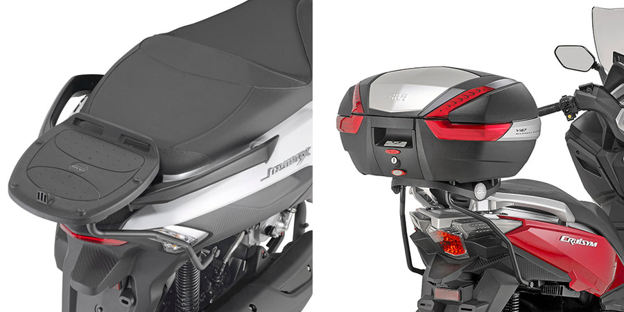 SYM Joymax 300 Z E5+ [GIVI] - Top case carrier for MONOKEY® or MONOLOCK® cases to be mounted with the MONOKEY® plate M5