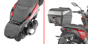 VOGE SR1 125 ADV [GIVI] - Topcase Träger für MONOLOCK® Koffer benutzen Sie die im Koffer mitgelieferte MONOLOCK® Platte
