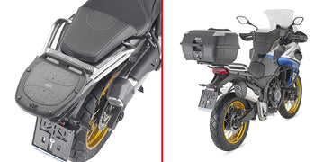 VOGE Valico 525 DSX [GIVI] - Topcase Träger für MONOLOCK® Koffer benutzen Sie die im Koffer mitgelieferte MONOLOCK®