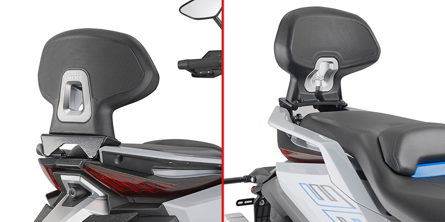 Zontes G 368 [GIVI] - Passenger backrest assembly does not allow the carrier and case to be attached