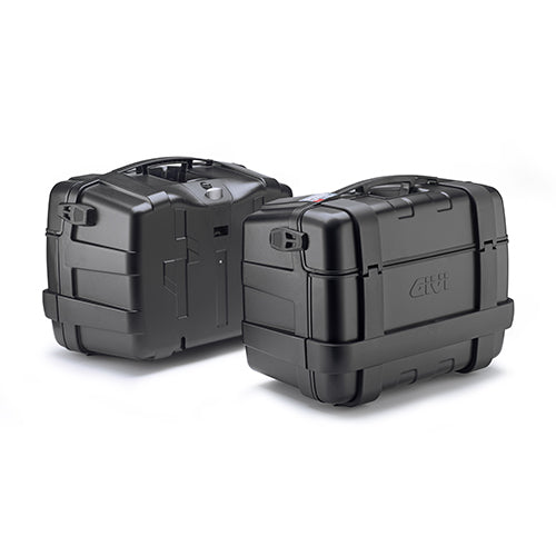 [GIVI] – Trekker 46 Koffer-Satz Monokey schwarz – mit Alu Cover schwarz / Max Zuladung a 10 kg
