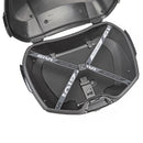 V49 AIR Monokey Topcase mit Wingflow System – schwarz, mit rotem Reflektor, 49 Liter