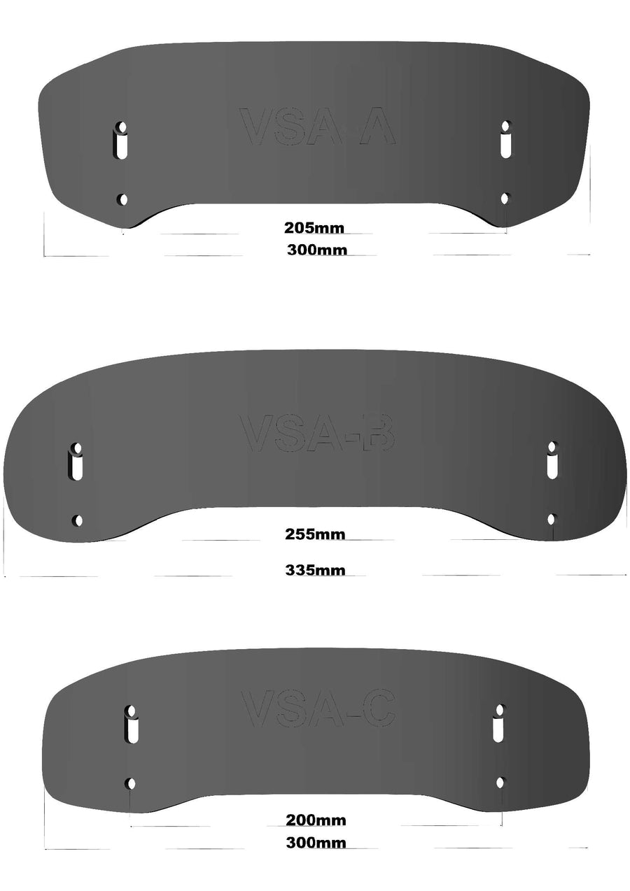 BMW VSA-Type B (33/22 cm) -vario Spoiler Attachement "VSA-B", y compris la pince