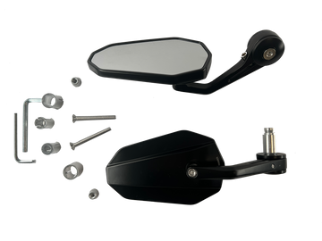 Rétroviseurs de guidon 2 pièces [E-mark] - Husqvarna Supermoto Vitpilen Svartpilen 401 701 Vue détaillée