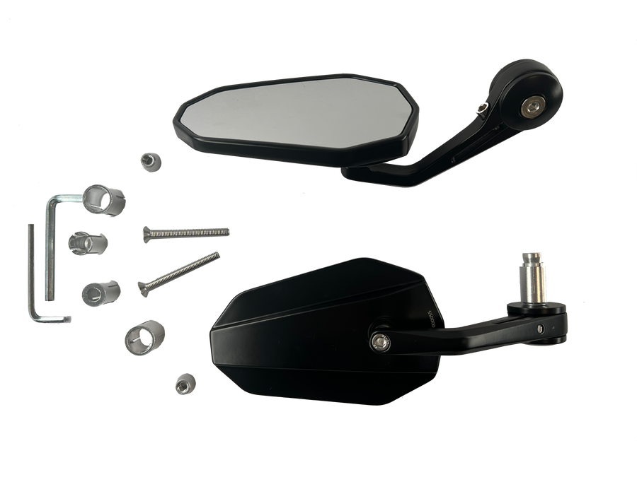 Handlebar end mirrors 2 pieces [E-mark] - Yamaha XT 125 250 350 500 600 660