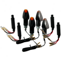 4 LED indicators clear resistors [E-mark] - Kawasaki KLR 650 250 600 KLX 200 KLA-1