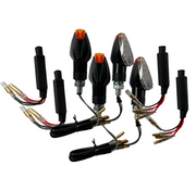 4 clignotants LED clairs avec résistances [E-mark] - moto universelle