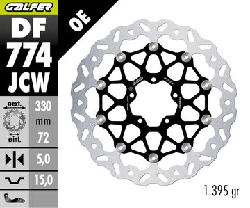 Ducati PANIGALE V4 1100 SP2 [2022-2023] - DISQUE DE FREIN FLOATECH WAVE – photo 2