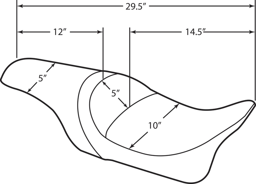 harley davidson flhr [DRAG SPECIALTIES] – Siège Predator