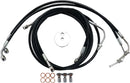Harley Davidson Fltr [LA CHOPPERS] - Black Braided Brake Line Kit