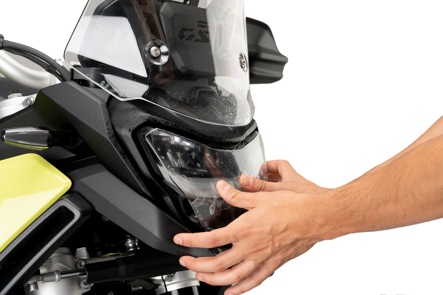 BMW F 900 GS [2025] – Adhérer la protection des phares – Transparent