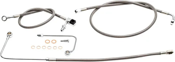 Harley Davidson FLS [LA CHOPPERS] – Stainless Steel Brake Line Set