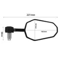 Rétroviseurs d'extrémité de guidon 2 pièces [E-mark] - Triumph Tiger 855i 900 955i 1050 1200-3