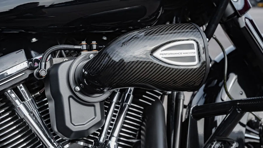 harley davidson touring [PERFORMANCE MACHINE (PM)] - Kit de filtre à air en fibre de carbone série C4