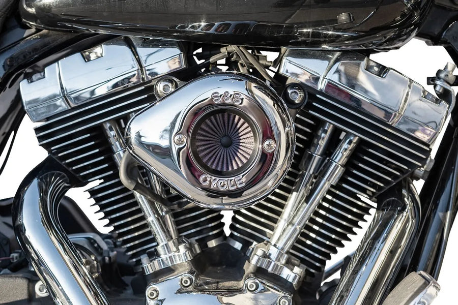 Harley-Davidson FXDBA 1690 Dyna Street Bob Limited [2013] - Air Stinger Stealth Luftfiltersatz – Oberfläche: Silber – Bild 2