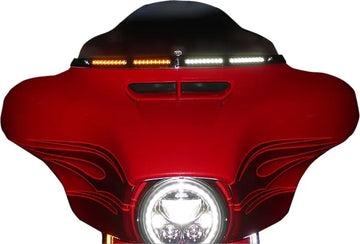 Harley Davidson Flhtcui [CUSTOM DYNAMICS] - Garniture de pare-brise Genesis® 4 Dynamic LED Batwing