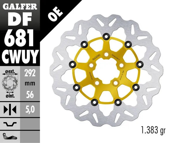 Harley-Davidson XL 1200 R Sportster Roadster [2008] - brake discs - surface: gold, silver - picture 4
