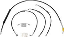 Harley Davidson Fxdrs 114 [LA CHOPPERS] - Standard Black Vinyl Handlebar Cable/Brake Line Kit