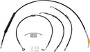Harley Davidson Fxdrs 114 [LA CHOPPERS] - Standard Black Vinyl Handlebar Cable/Brake Line Kit