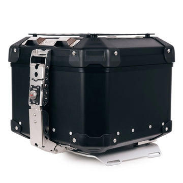 BMW R nineT 1200 Pure [2017-2023] - Atlas 44L Universal-Aluminium-Topcase + Atlas Top Case Platte für Gepäckablage