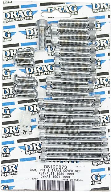Harley Davidson Flst [DRAG SPECIALTIES] - Kit de boulons de couvercle d'arbre à cames/primaire/transmission - 0