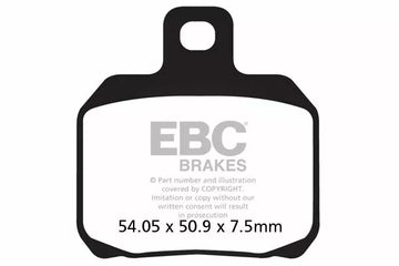 Ducati 848 [EBC]-Poussinets de frein VEE-HALF