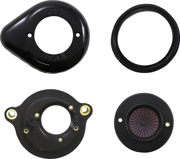 Harley-Davidson FLRT 1868 Freewheeler 114 [2022-2023] - Air Stinger Stealth Luftfiltersatz – Oberfläche: Schwarz – Bild 11