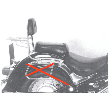 Suzuki VL 800 Intruder Vo [2001-2016] - Sissybar sans pont à bagages