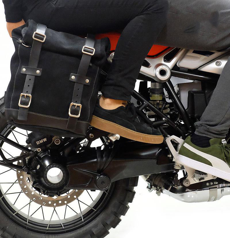 BMW R nineT 1200 Roadster [2014-2023] - Canvas-Seitentasche + Double symmetrischer Rahmen