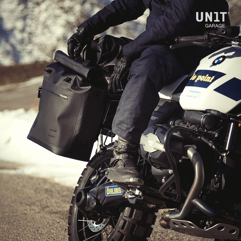 BMW R nineT 1200 Racer [2017-2020] - Khali Seitentasche aus TPU 35L - 45L + Aluminiumplatte