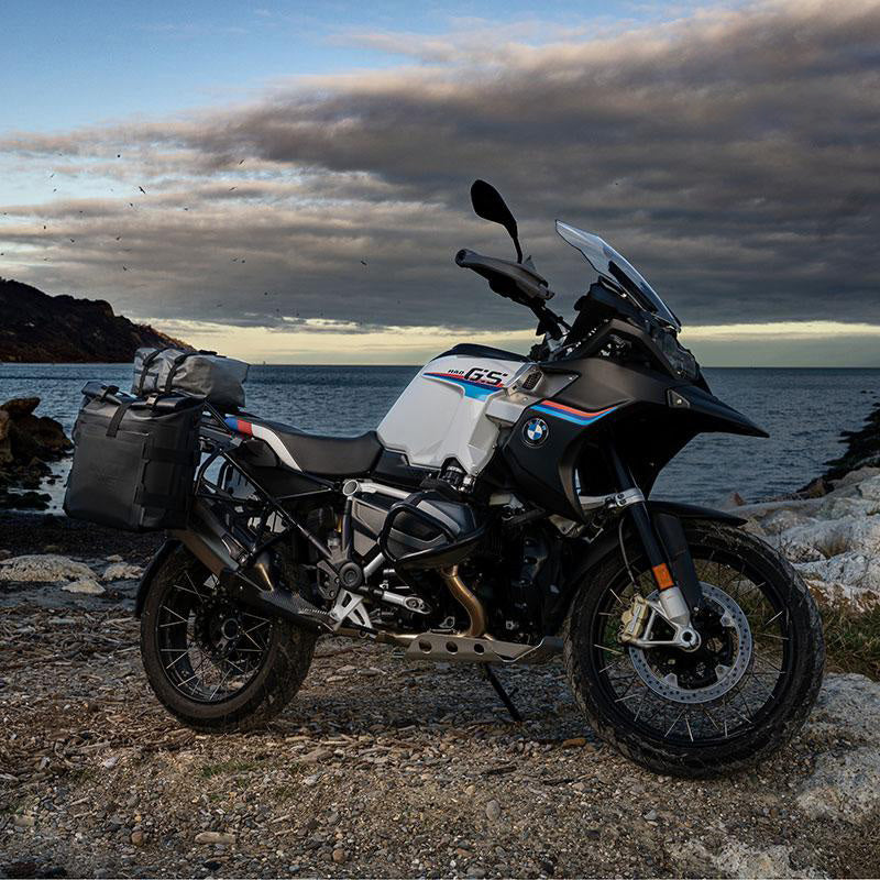 BMW F 850 GS [2018-2024] - Aluminium-Taschenhalter mit verstellbarer Hypalon-Front und Schnellkupplung