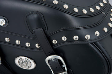 Motorcycle bag [Hepco & Becker] - leather Buffalo Big Custom right - tube pannier holder
