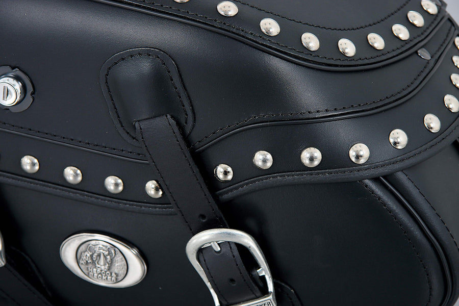 Motorradtasche [Hepco & Becker] - Leder Buffalo Big Custom rechts – Rohrpacktaschenhalter