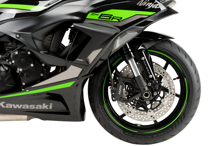 KAWASAKI ZX-6R NINJA [2025] – Spoiler Latéral Race – Look Carbone