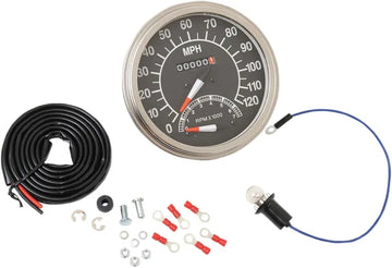 Harley Davidson FX [DRAG SPECIALTIES] – Compteur de vitesse 1:1 de style FL 5"