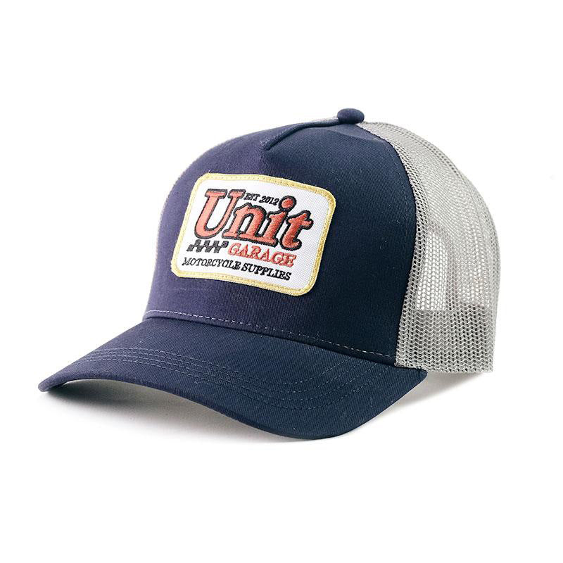 BMW R nineT 1200 Roadster [2014-2023] - Trucker-Box-Mütze mit blauem Unitgarage-Logo